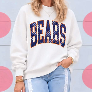 Bears Polka Dot Mockneck Sweatshirt