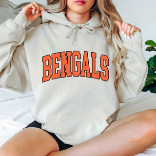 Bengals Collegiate Letter Graphic Sweatshirt + Hoodie - Limeberry Designs