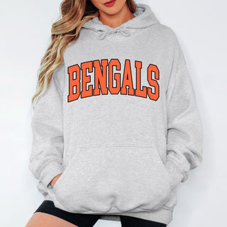 Bengals Collegiate Letter Graphic Sweatshirt + Hoodie - Limeberry Designs