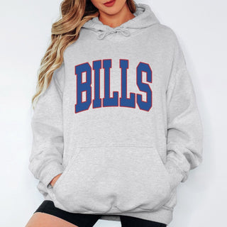 Bills Collegiate Letter Graphic Sweatshirt + Hoodie - Limeberry Designs