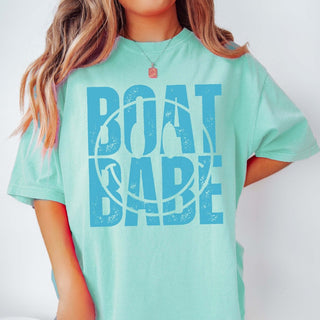 Boat Babe Smile Comfort Color Wholesale Tee - Fast Shipping - Limeberry Designs