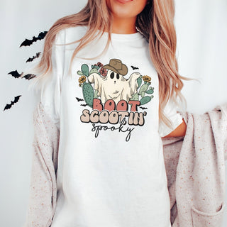 Boot Scootin' Spooky Comfort Colors Wholesale Graphic Tee - Limeberry Designs