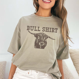 Bull Shirt Comfort Color Graphic Tee - Limeberry Designs