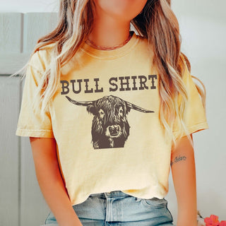 Bull Shirt Comfort Color Graphic Tee - Limeberry Designs