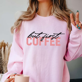 But First Coffee Sweatshirt - Limeberry Designs