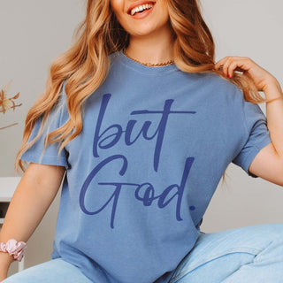 But God Wholesale Comfort Color Graphic Tee - Fast Shipping - Limeberry Designs