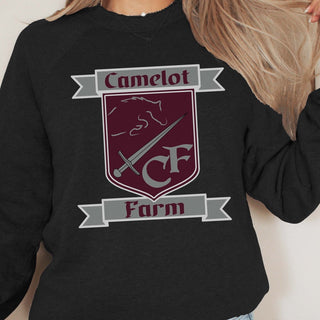 Camelot Farm Crest And Banners Bella Sweatshirt - Limeberry Designs