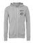 Camelot Farms Outlined Maroon Crest Bella Zip-Up Hoodie - Limeberry Designs