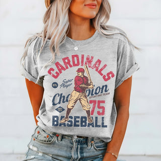 Cardinals Vintage Baseball Team Wholesale Tee - Rapid Shipping - Limeberry Designs