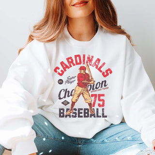 Cardinals Vintage Baseball Wholesale Graphic Sweatshirt - Fast TAT - Limeberry Designs