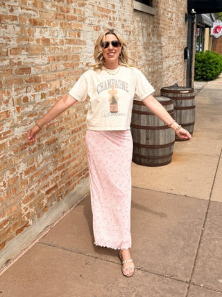 Champagne Dreams Boxy Comfort Color Graphic Tee - Limeberry Designs