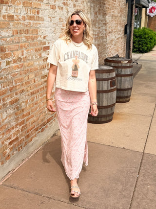 Champagne Dreams Boxy Comfort Color Graphic Tee - Limeberry Designs