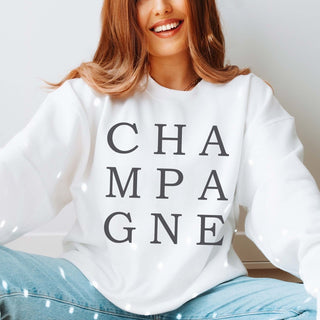 CHAMPAGNE Graphic Sweatshirt - Limeberry Designs