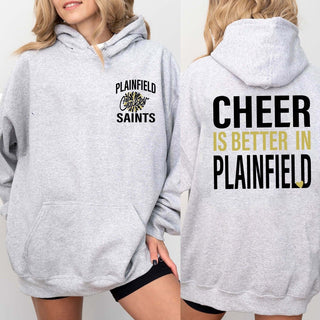 Cheer Is Better In Plainfield Front & Back Hoodies - Limeberry Designs