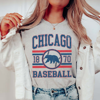 Chicago Baseball Bella Graphic Tee - Limeberry Designs