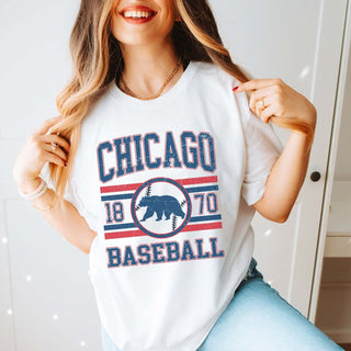 Chicago Baseball Bella Graphic Tee - Limeberry Designs