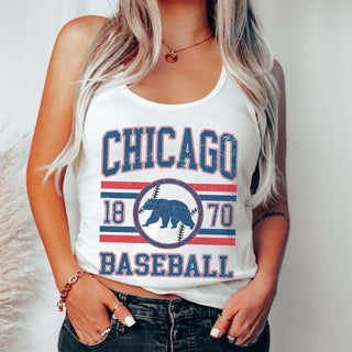 Chicago Baseball Graphic Tank - Limeberry Designs