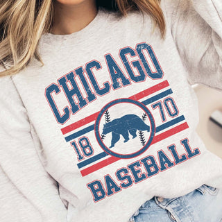 Chicago Baseball Wholesale Graphic Sweatshirt - Quick Shipping - Limeberry Designs