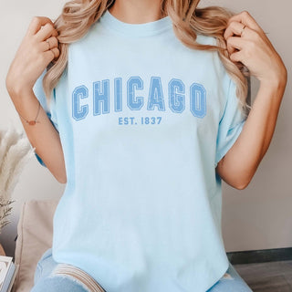 Chicago Est 1837 Comfort Color Graphic Tee - Limeberry Designs