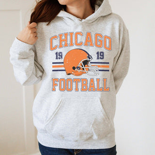 Chicago Football Graphic Hoodie - Limeberry Designs