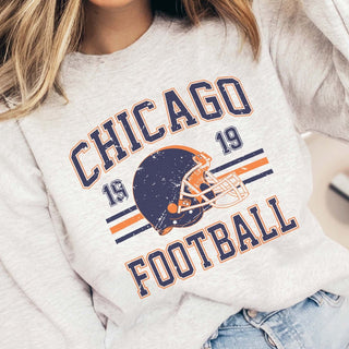 Chicago Football Graphic Sweatshirt - Limeberry Designs