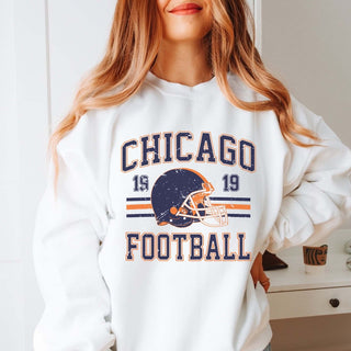 Chicago Football Graphic Sweatshirt - Limeberry Designs