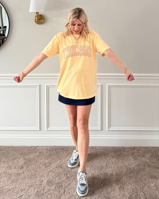 Chicago Heart Pattern Comfort Color Graphic Tee - Limeberry Designs