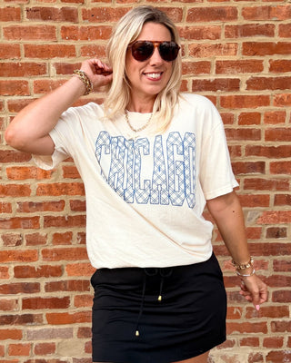 Chicago Plaid Comfort Colors Tee - Limeberry Designs
