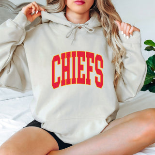 Chiefs Collegiate Letter Graphic Sweatshirt + Hoodie