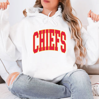 Chiefs Collegiate Letter Graphic Sweatshirt + Hoodie