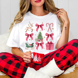 Christmas Collage Comfort Color Graphic Tee - Limeberry Designs