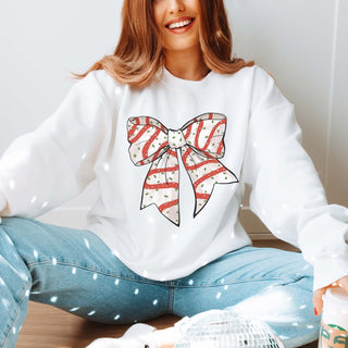 Christmas Snack Cake Bow Graphic Sweatshirt - Limeberry Designs