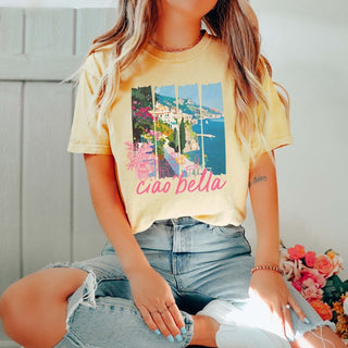 Ciao Bella Coast Comfort Color Tee - Limeberry Designs
