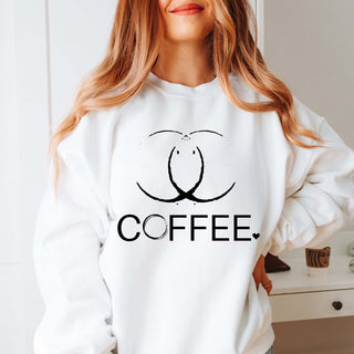 Coffee Rings Graphic Sweatshirt - Limeberry Designs