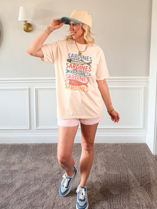 Colorful Sardines Graphic Comfort Color Tee - Limeberry Designs