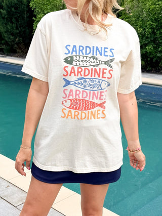 Colorful Sardines Graphic Comfort Color Tee - Limeberry Designs
