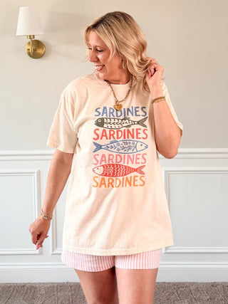 Colorful Sardines Graphic Comfort Color Tee - Limeberry Designs