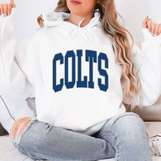 Colts Collegiate Letter Graphic Sweatshirt + Hoodie