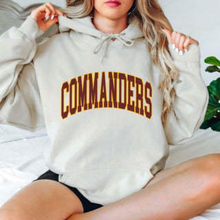 Commanders Collegiate Letter Graphic Sweatshirt + Hoodie