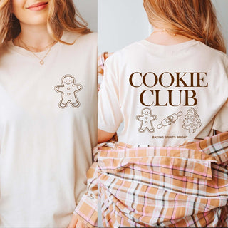 Cookie Club Bella Graphic Tee Front & Back Design - Limeberry Designs