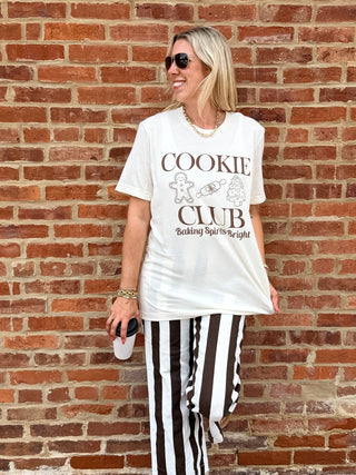 Cookie Club Christmas baking shirt in a relaxed unisex fit