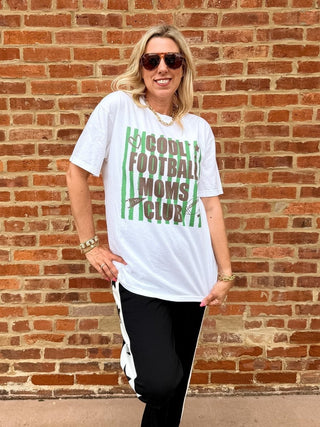 Cool Football Moms Club Comfort Color Tee - Limeberry Designs
