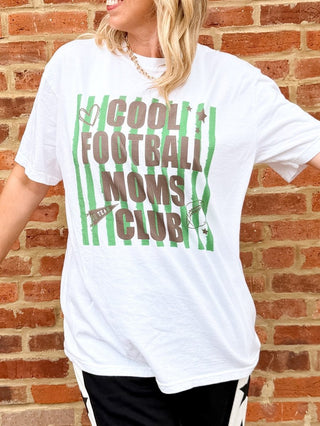 Cool Football Moms Club Comfort Color Tee - Limeberry Designs