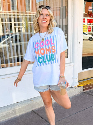 Cool Moms Club Comfort Color Graphic Tee - Limeberry Designs