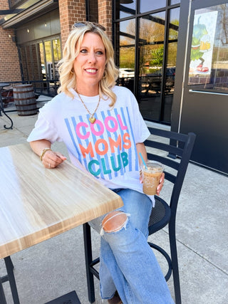 Cool Moms Club Comfort Color Graphic Tee - Limeberry Designs