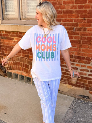 Cool Moms Club Comfort Color Graphic Tee - Limeberry Designs