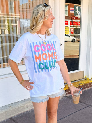 Cool Moms Club Comfort Color Graphic Tee - Limeberry Designs