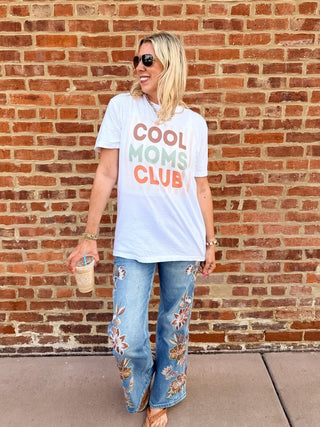 Cool Moms Club Fall Comfort Color Tee - Limeberry Designs
