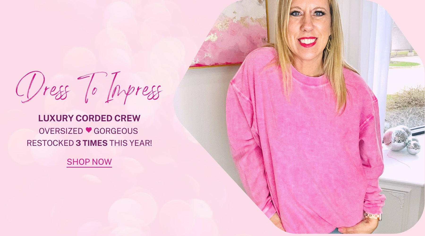 dress to impress- luxury corded crew- oversized gorgeous restocked 3 times this year - Shop Now Limeberry Designs