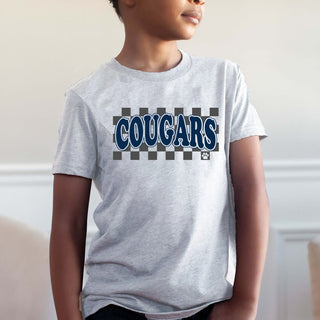 Cougars Checkered - Hunt Club Elementary - Limeberry Designs